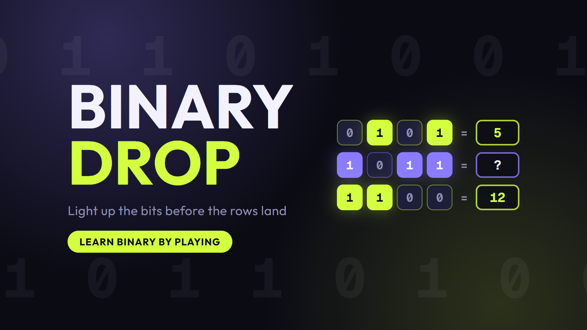 Copertina di Binary Drop