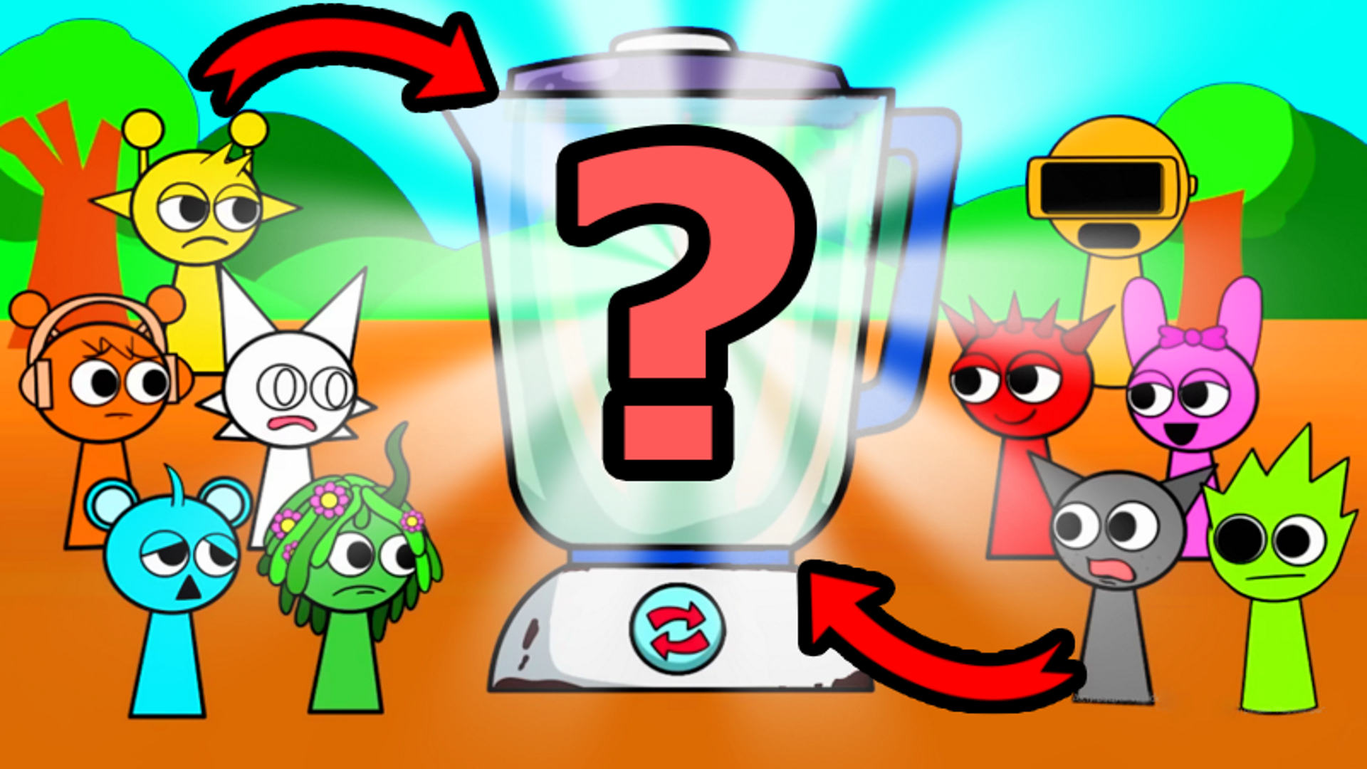Blend Sprunki in Mixer 3D Obby: Create Your Own Sprunki