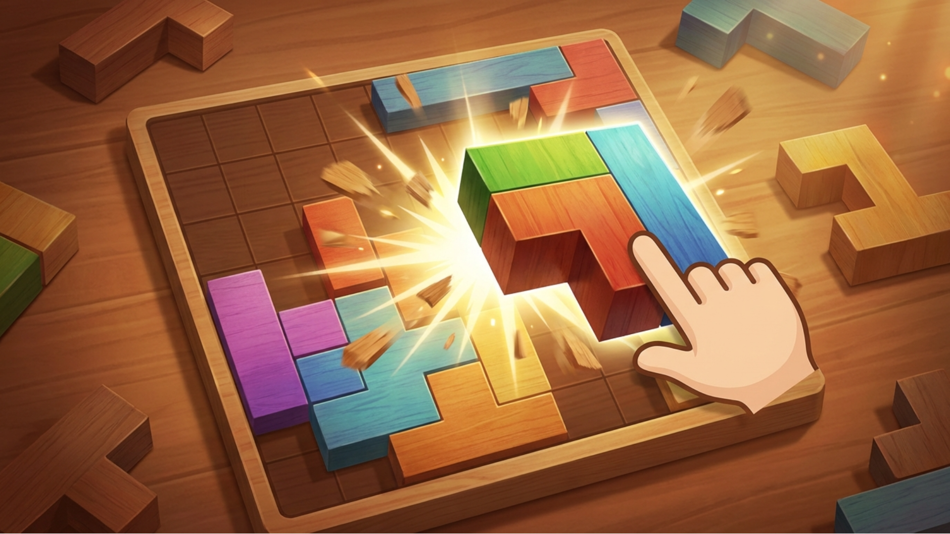 Visuel de Block Puzzle: Connect Wooden Blocks!