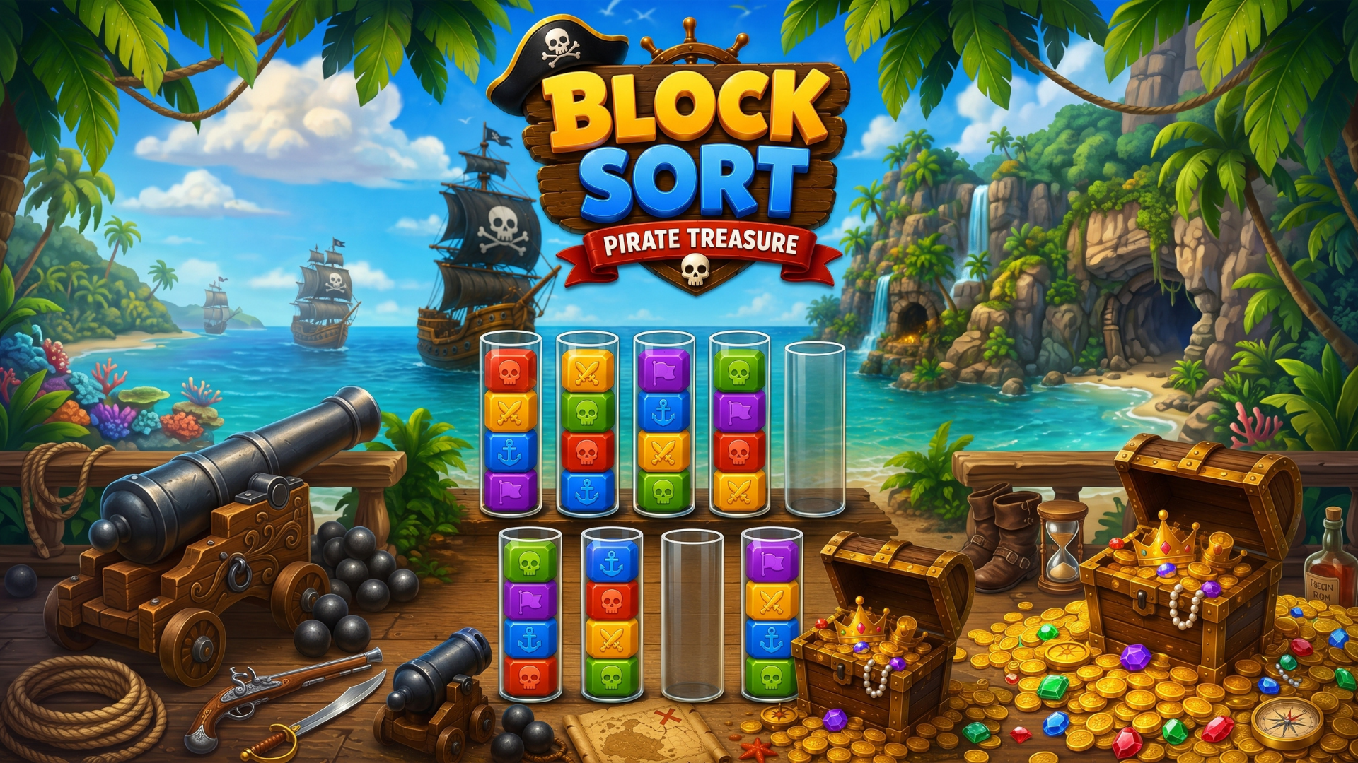 Block Sort Pirate Treasure