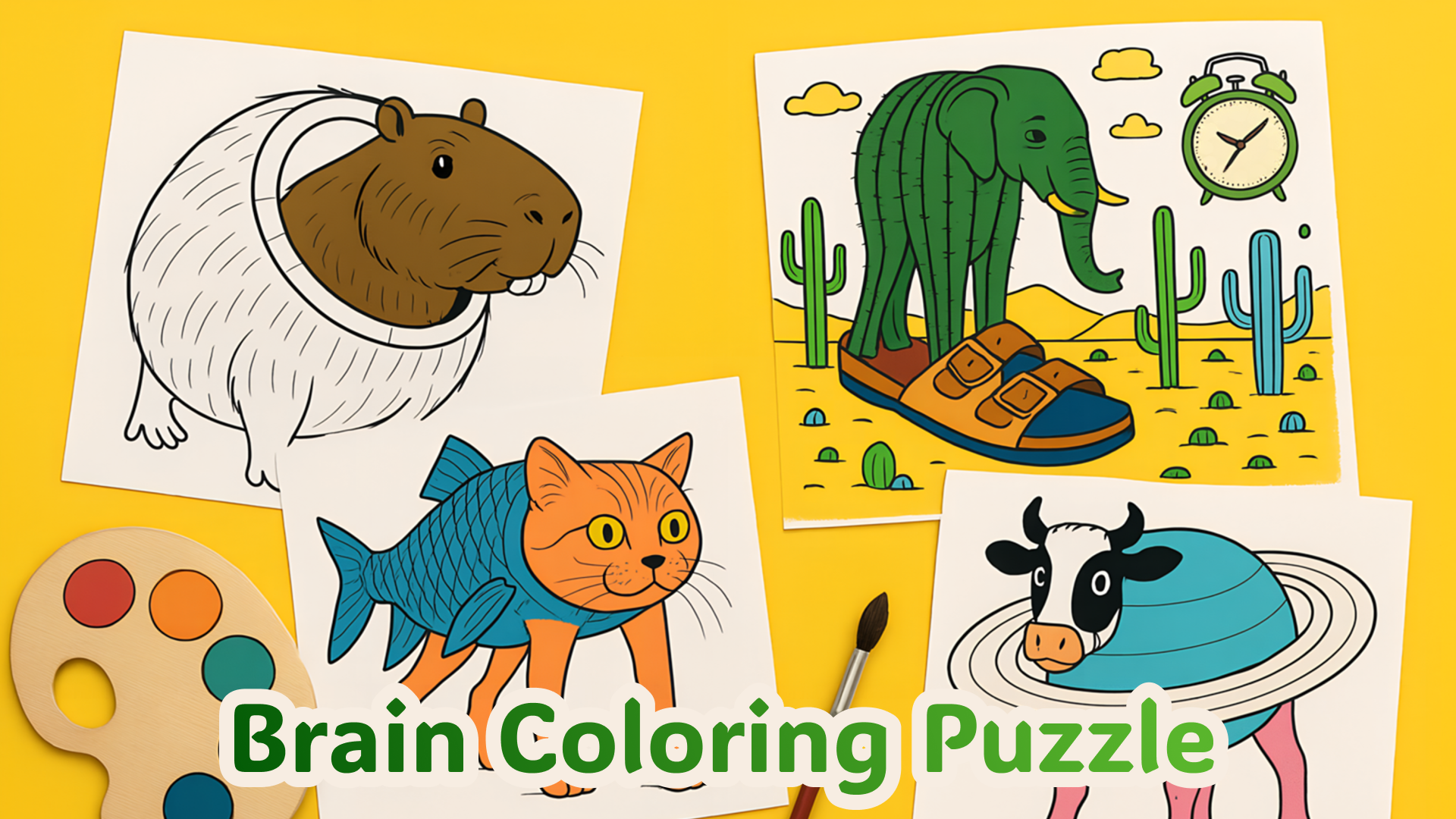 Brain Coloring Puzzle cover art