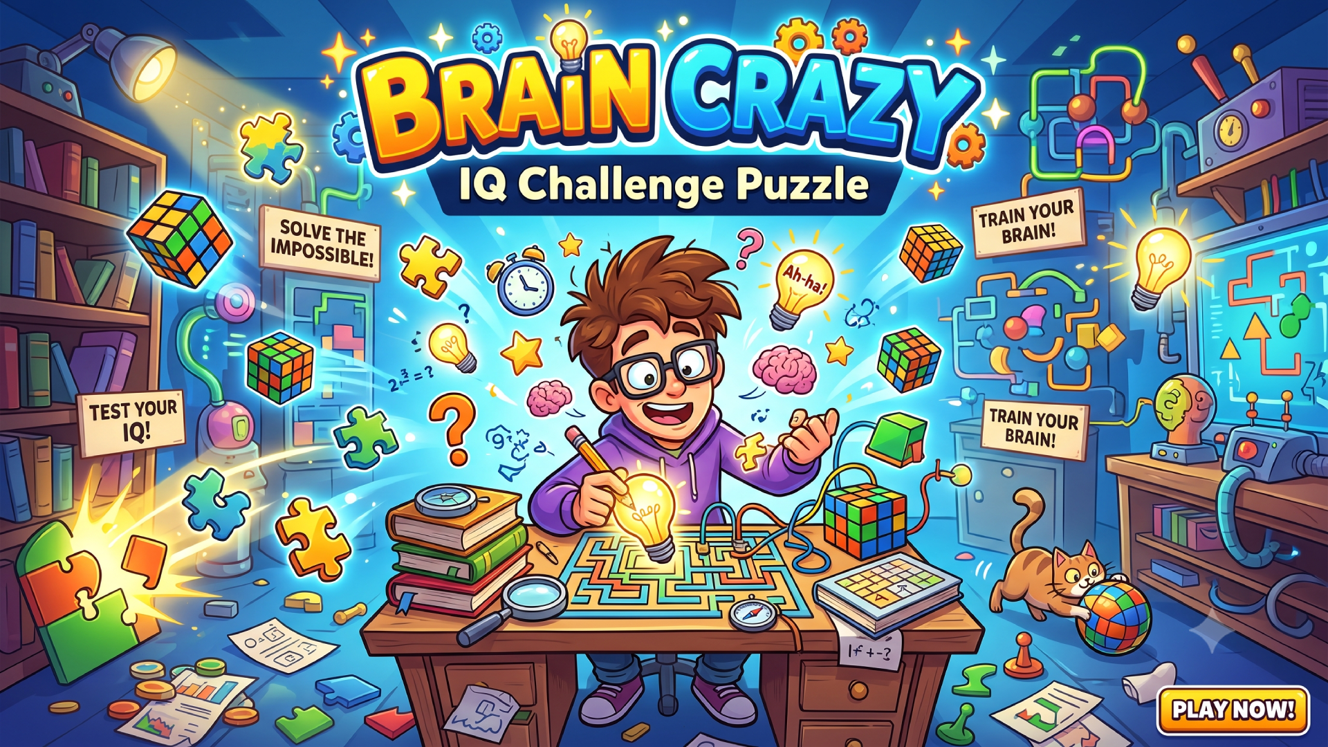 Imagen de portada de Brain Crazy: IQ Challenge Puzzle