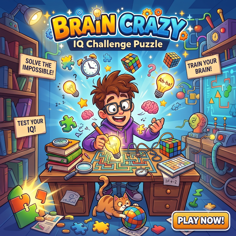 Brain Crazy: IQ Challenge Puzzle