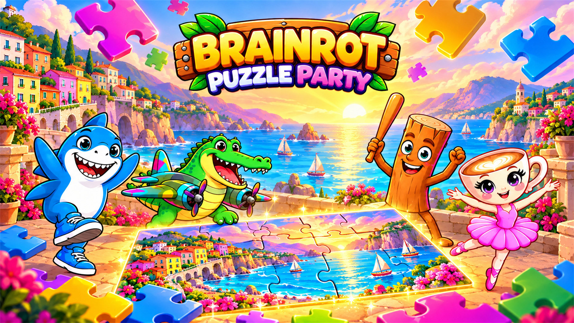 Brainrot Puzzle Party