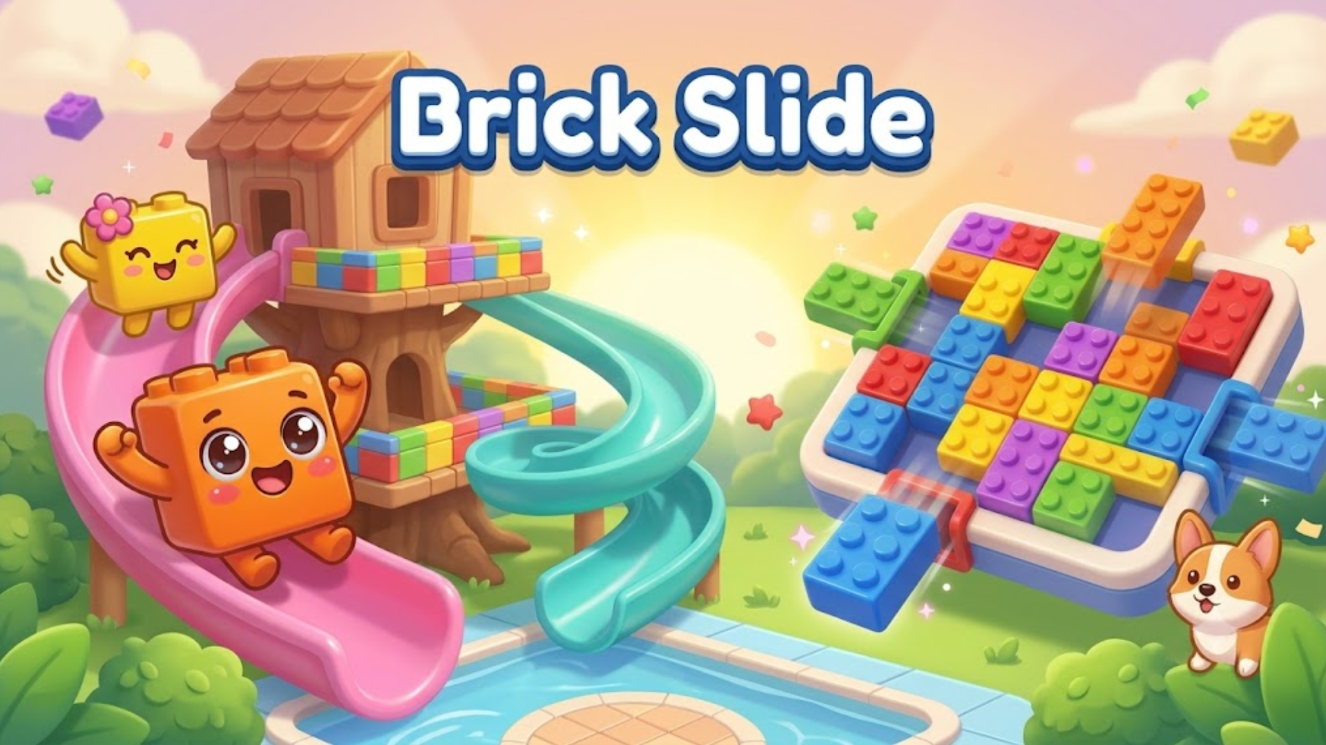Arte da capa de Brick Slide