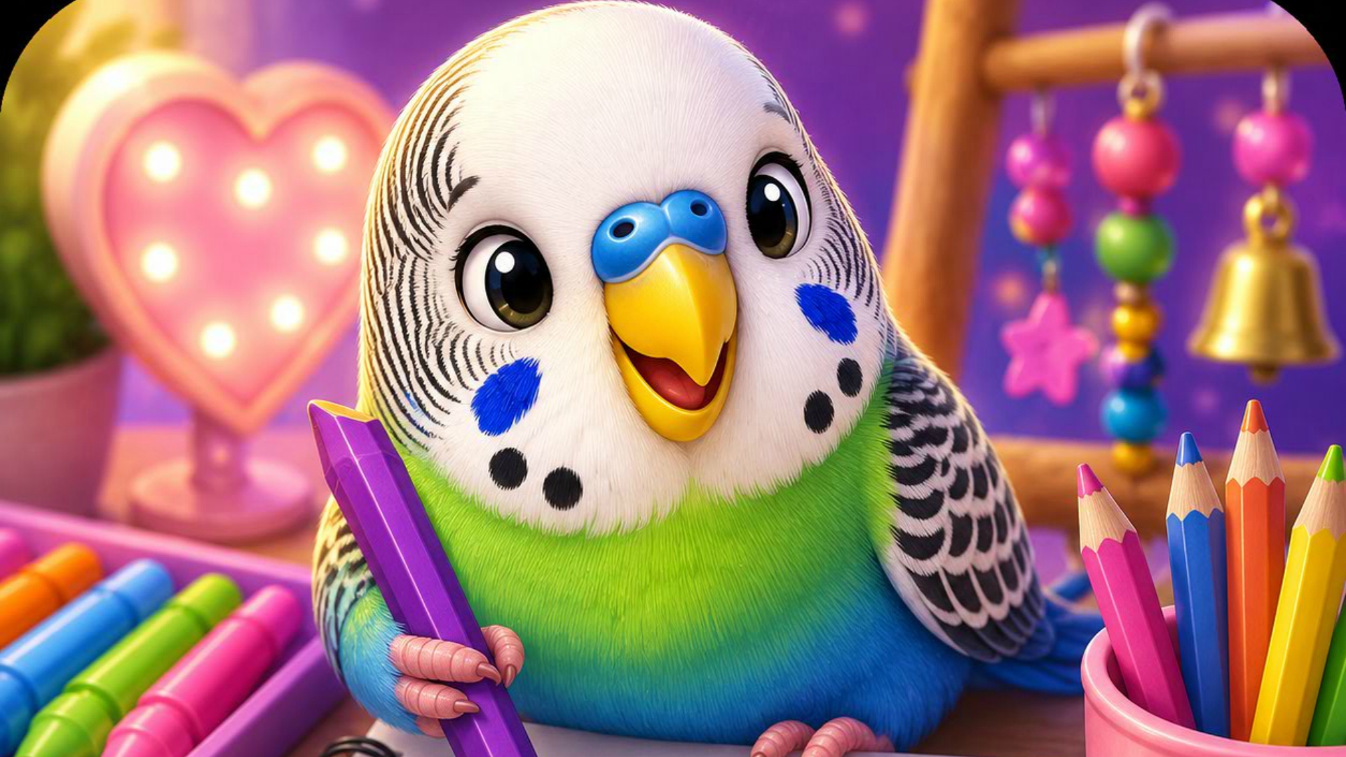 BTS Budgie Coloring Book Coverbild