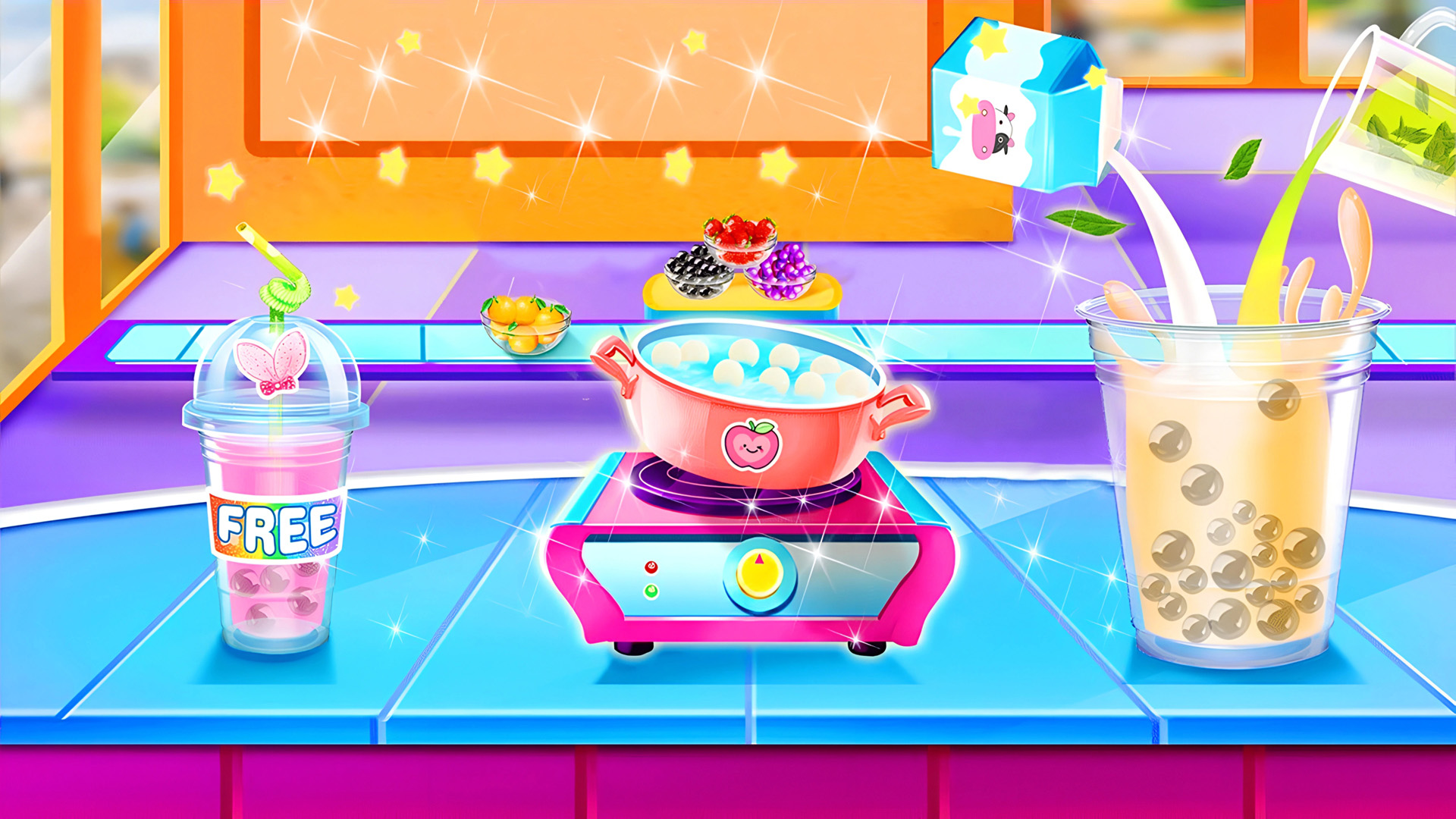 Arte da capa de Bubble Tea Cocktail Maker Mix Drinks