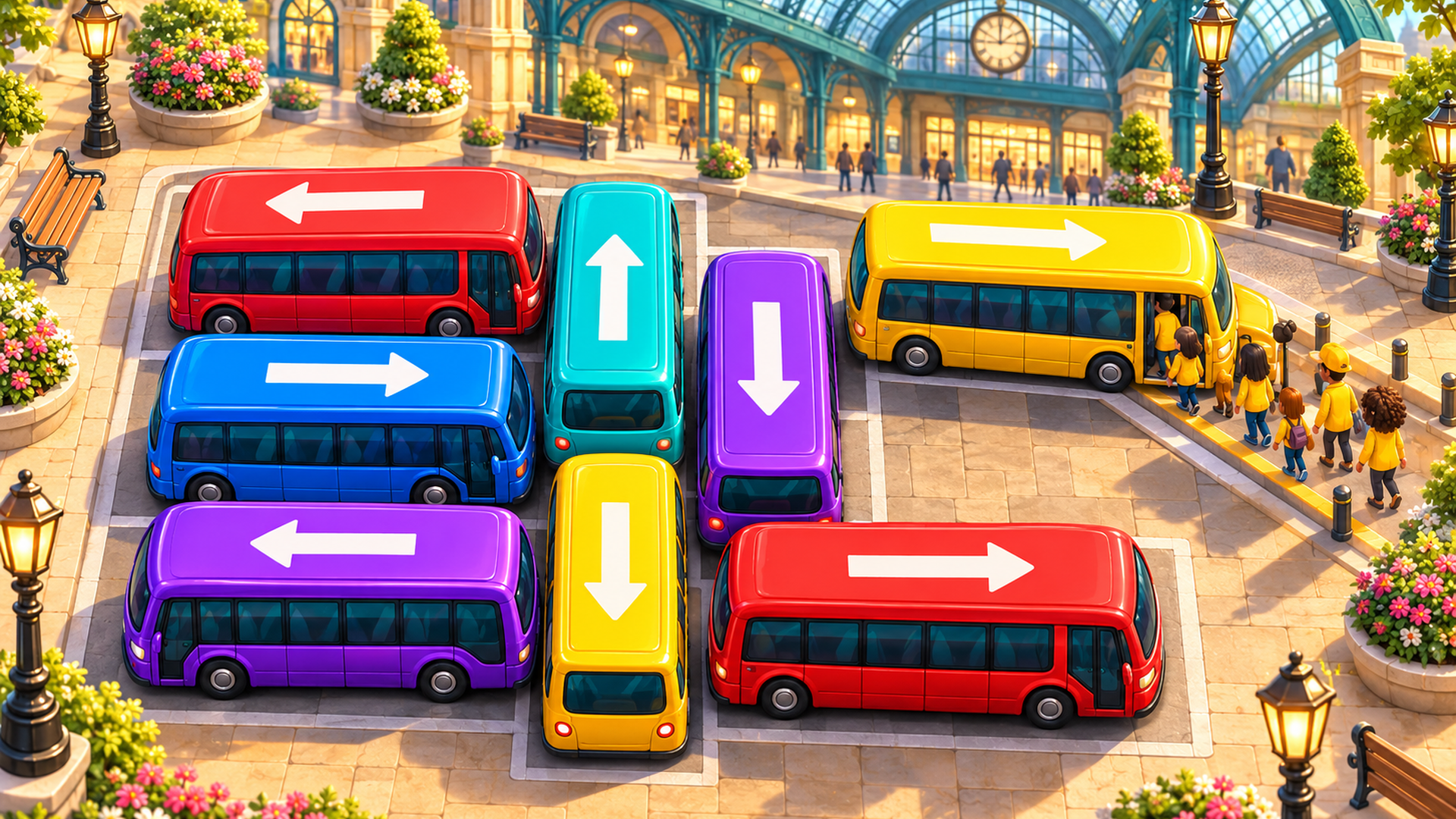 Bus Yard: Color Rush