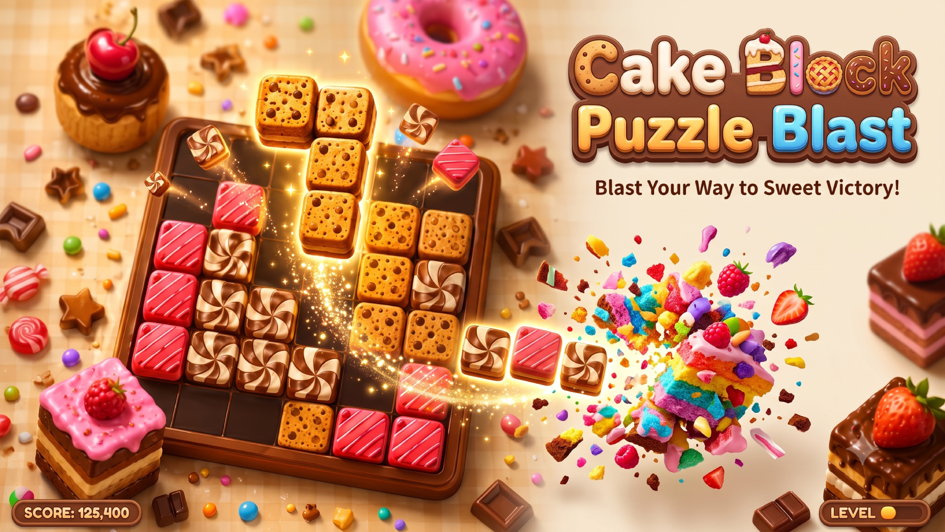 Cake Block Puzzle Blast