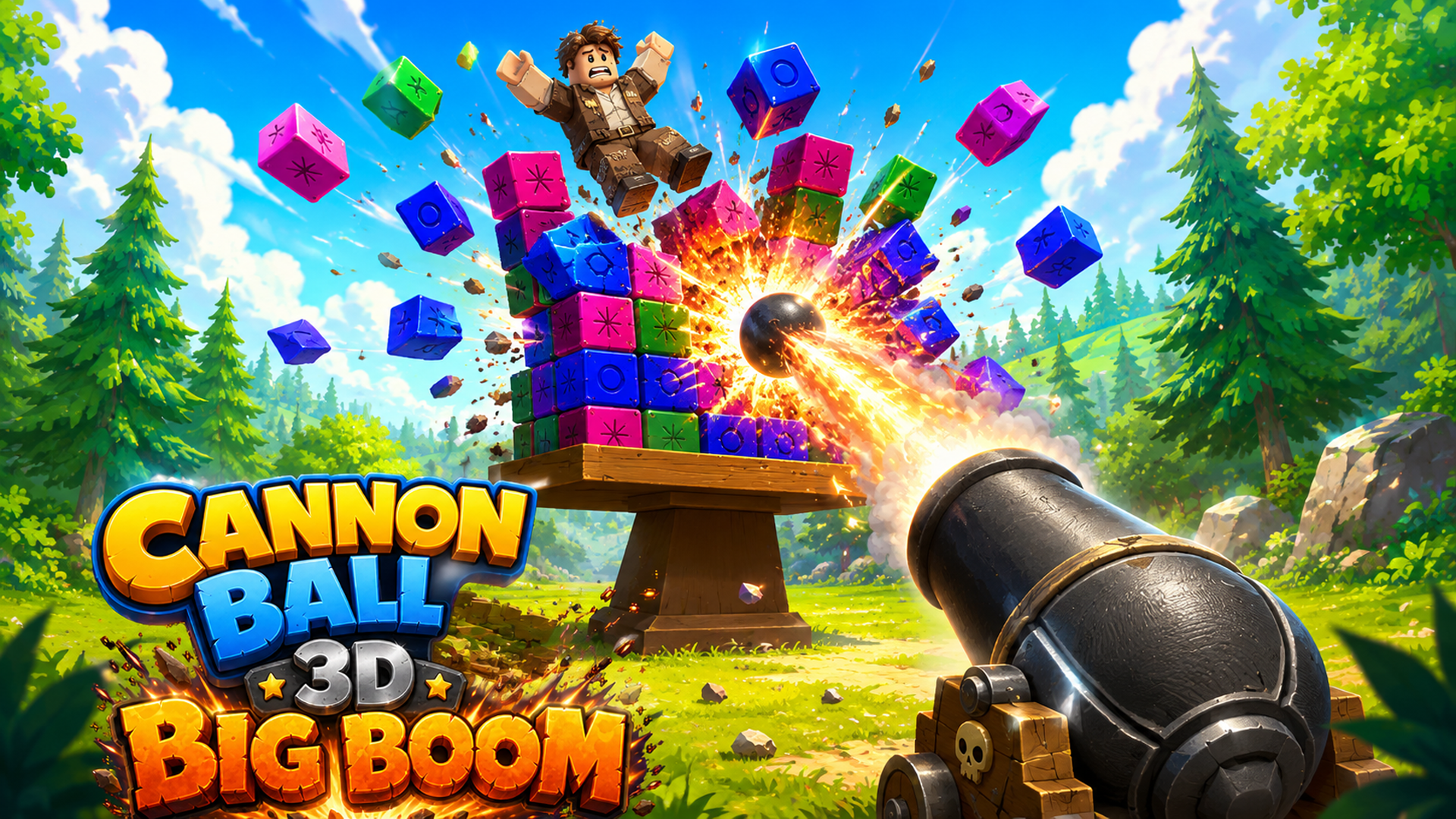 Cannon Ball 3D : Big Boom Obby game artwork