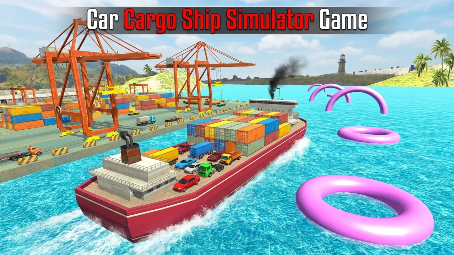 Car Cargo Ship Simulator Game