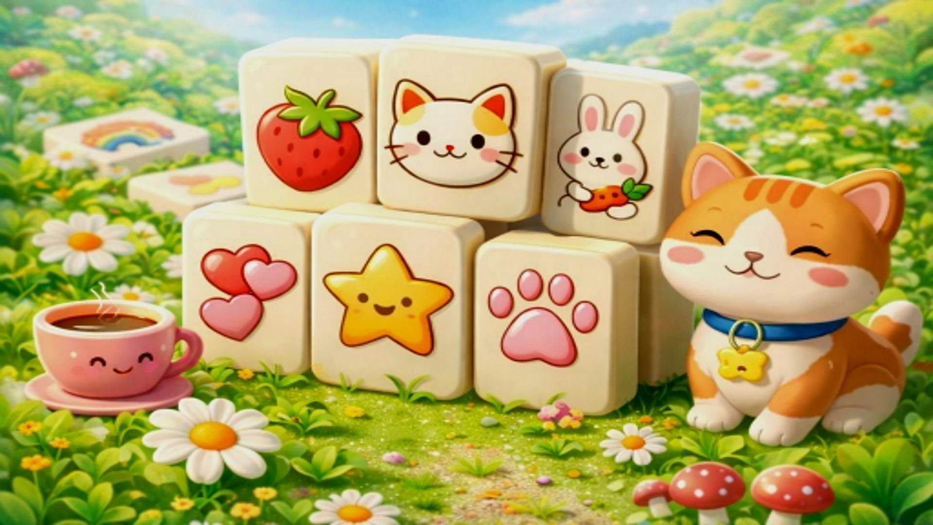 Arte da capa de Cartoon Mahjong