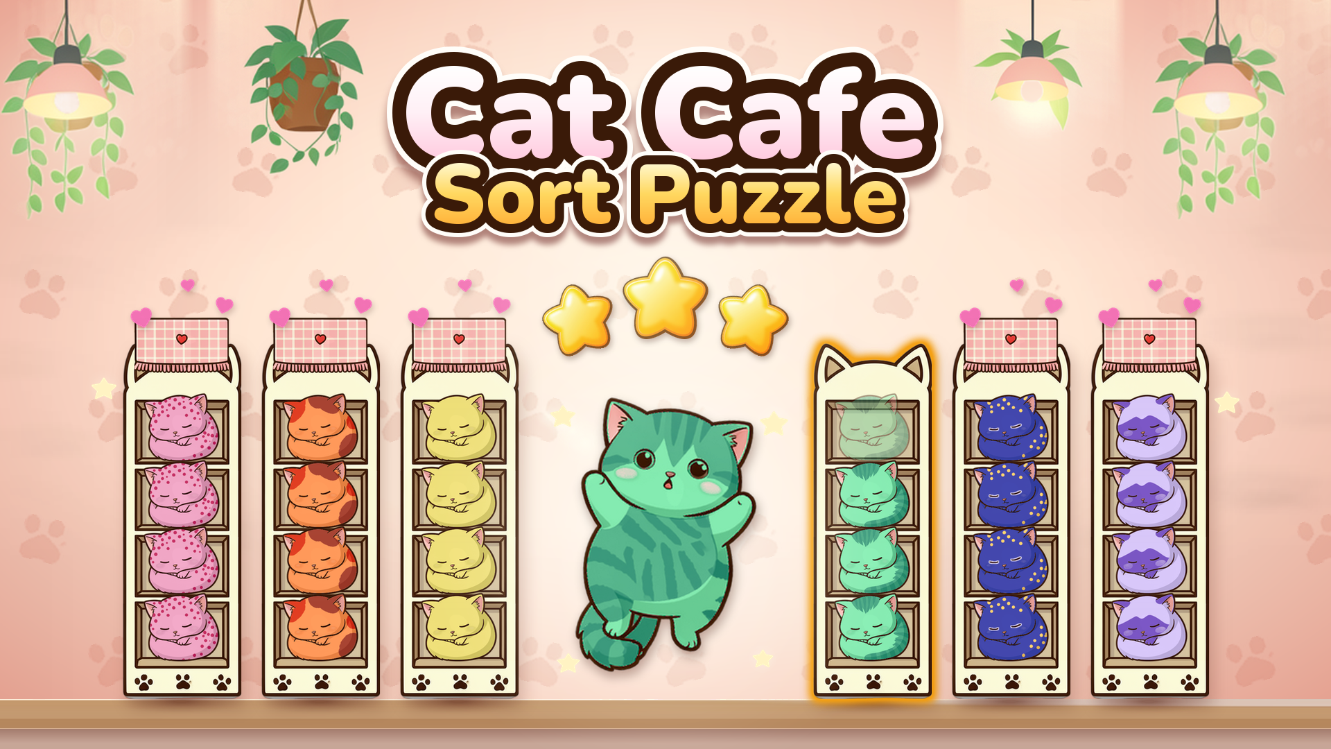 Cat Cafe: Sort Puzzle