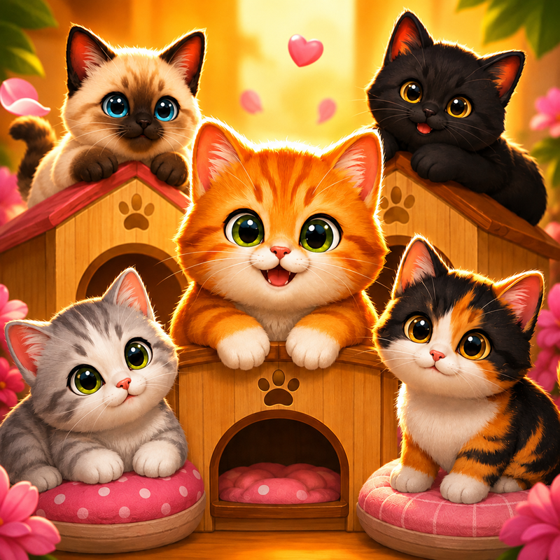 Cat Hotel - Sort the cats!