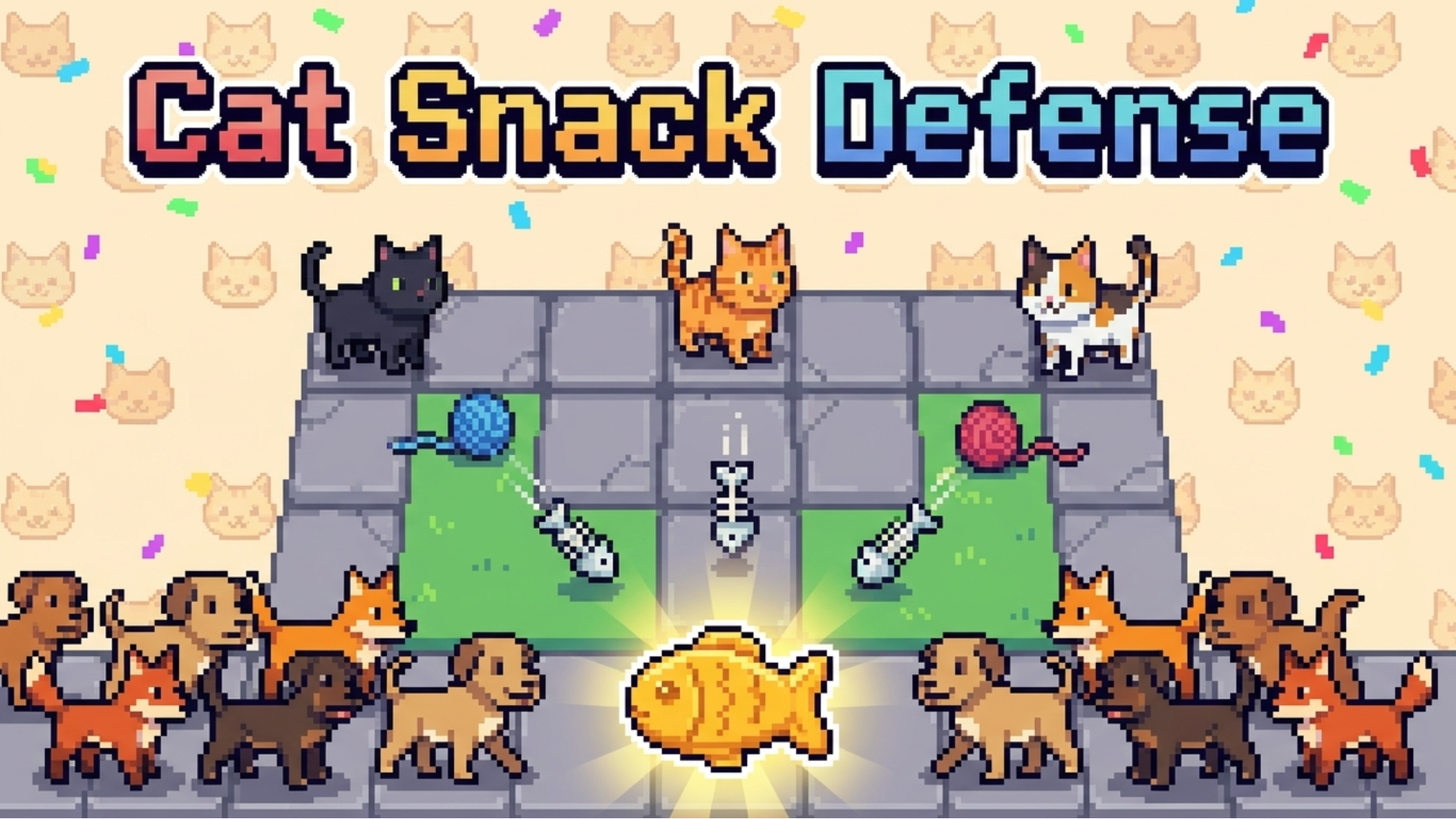 Arte da capa de Cat Snack Defense