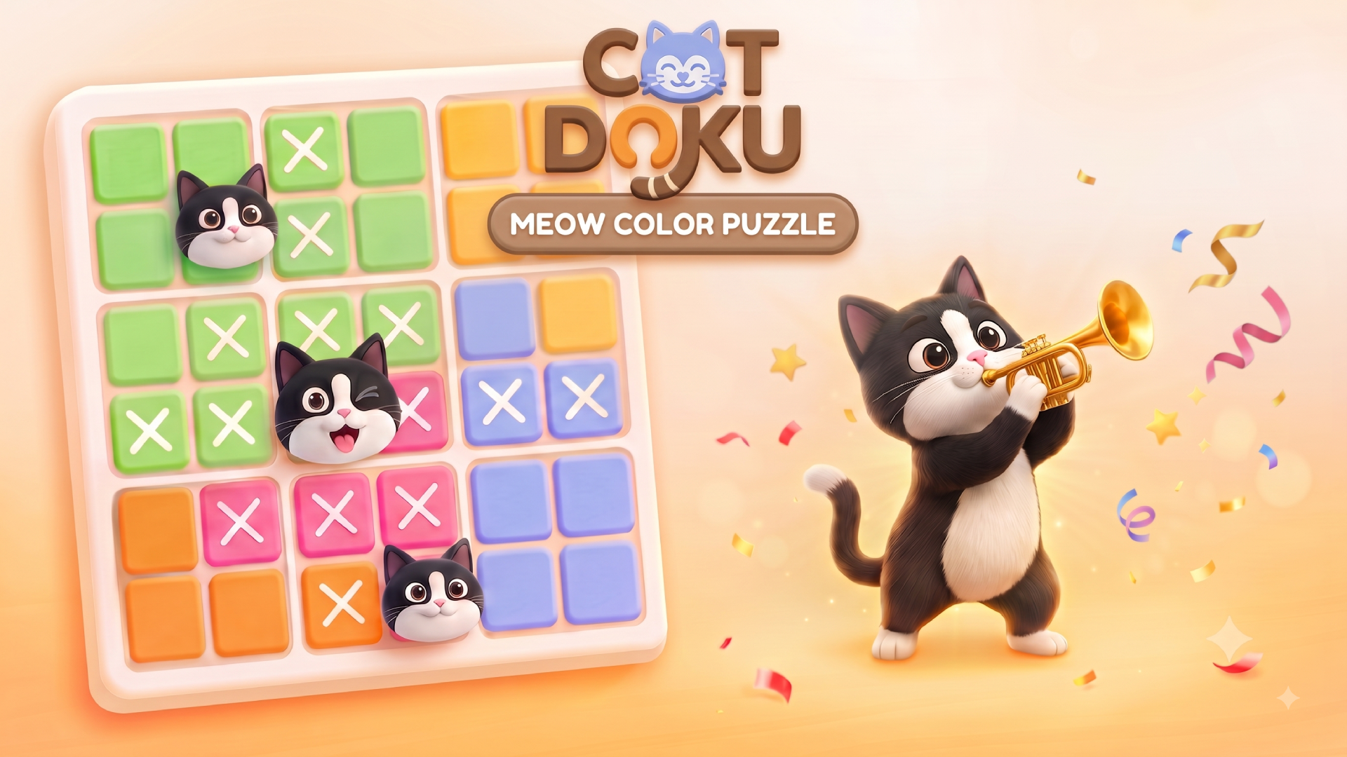 Catdoku: Meow Color Puzzle