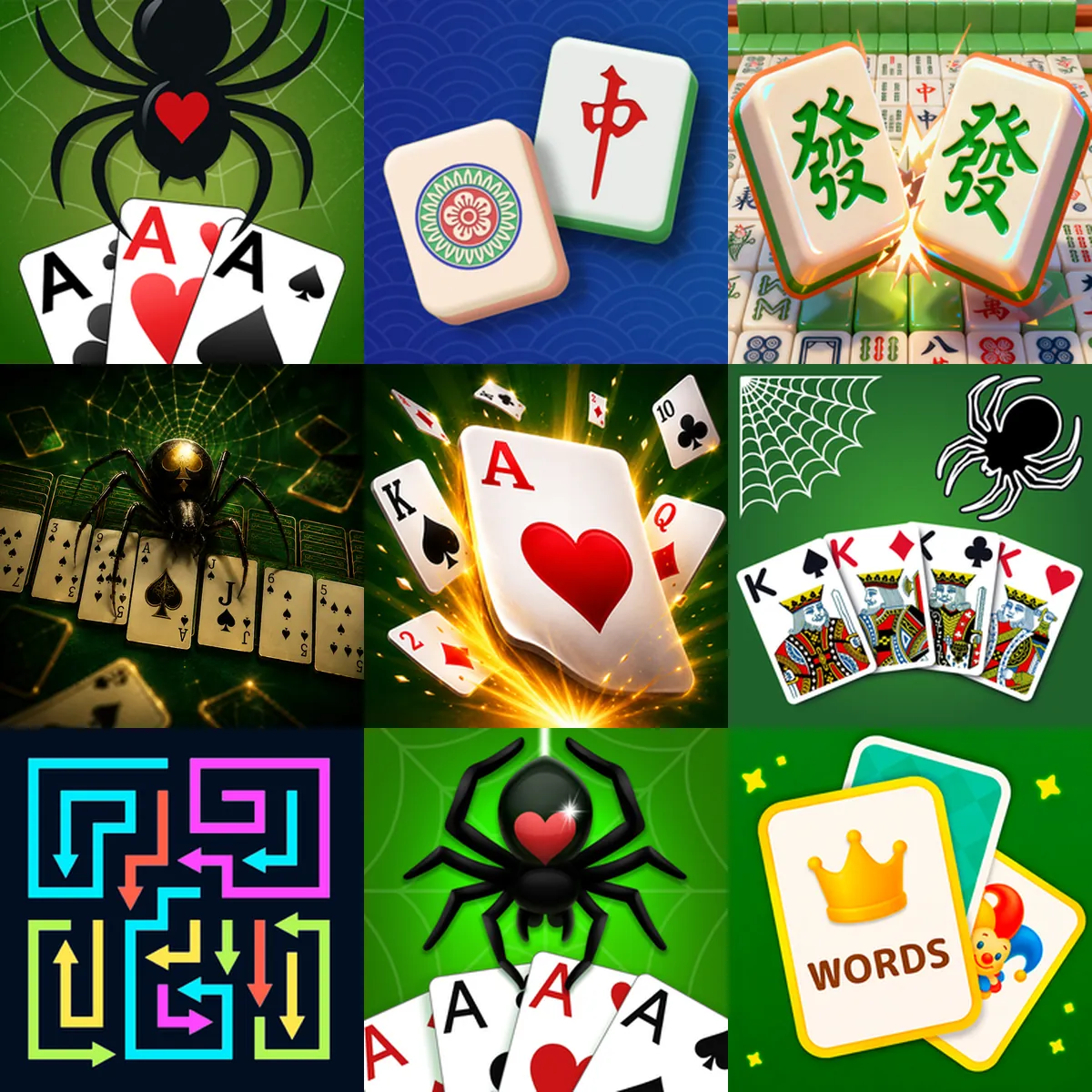 Spider Solitaire Games