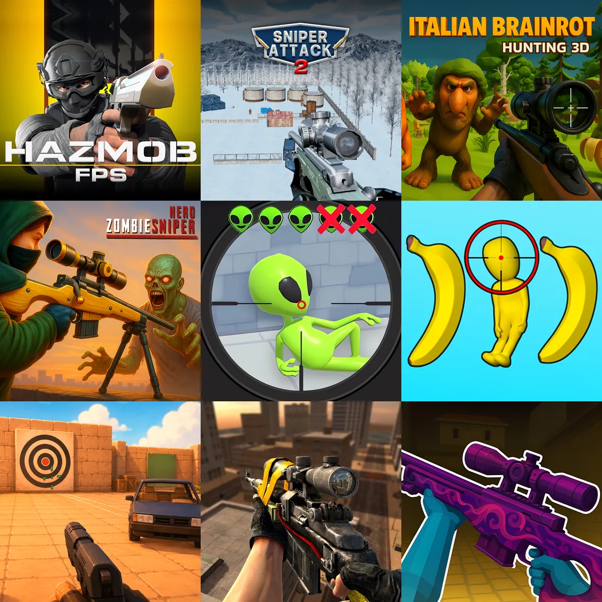 Sniper shooting games