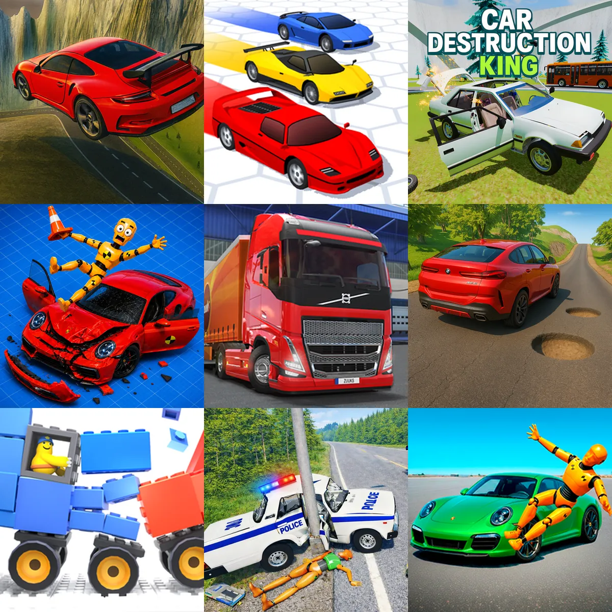 Demolition Cars Games