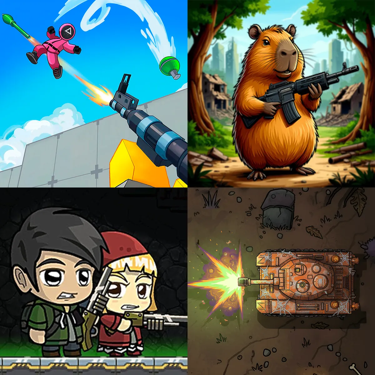 2 player gun games