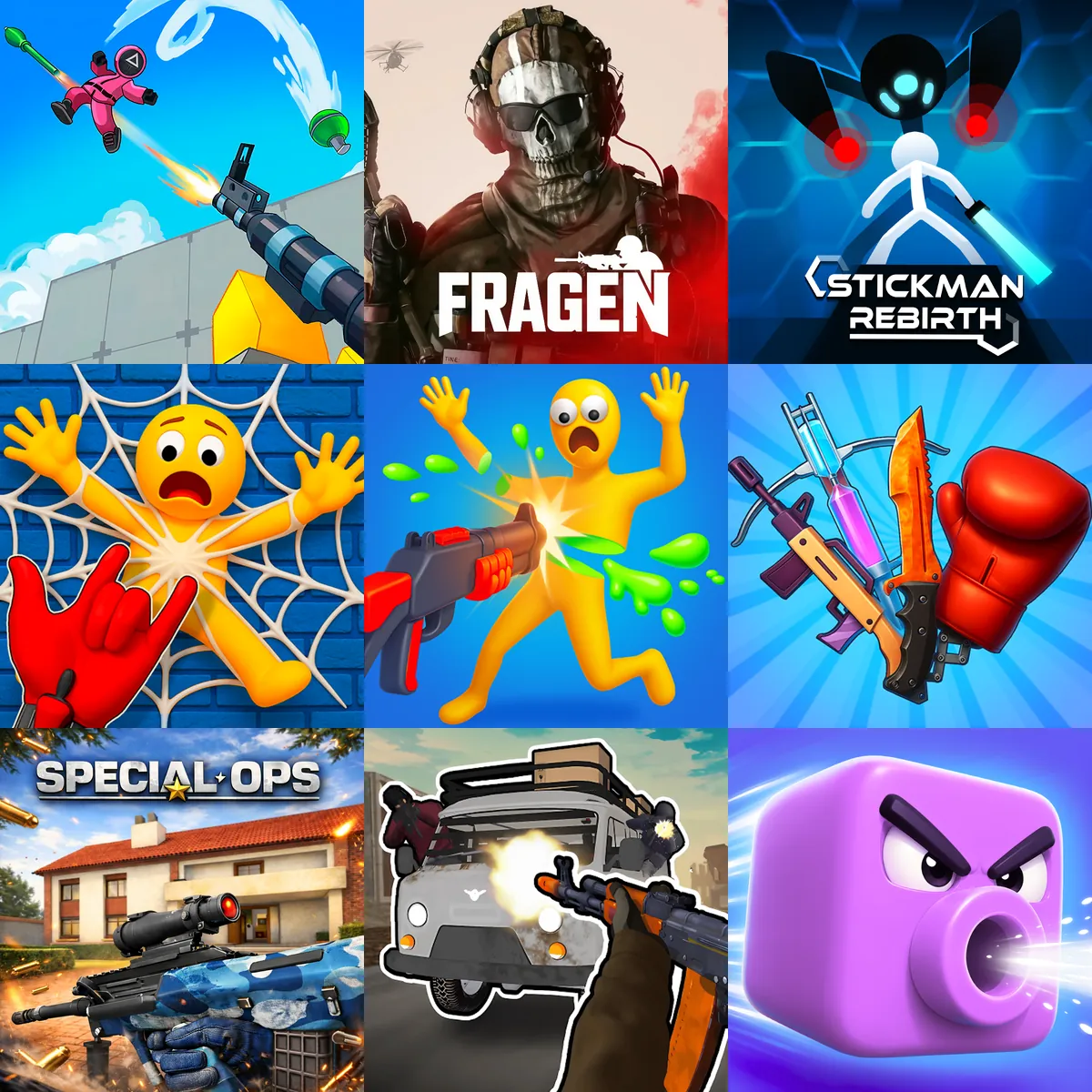 Arcade shooting games