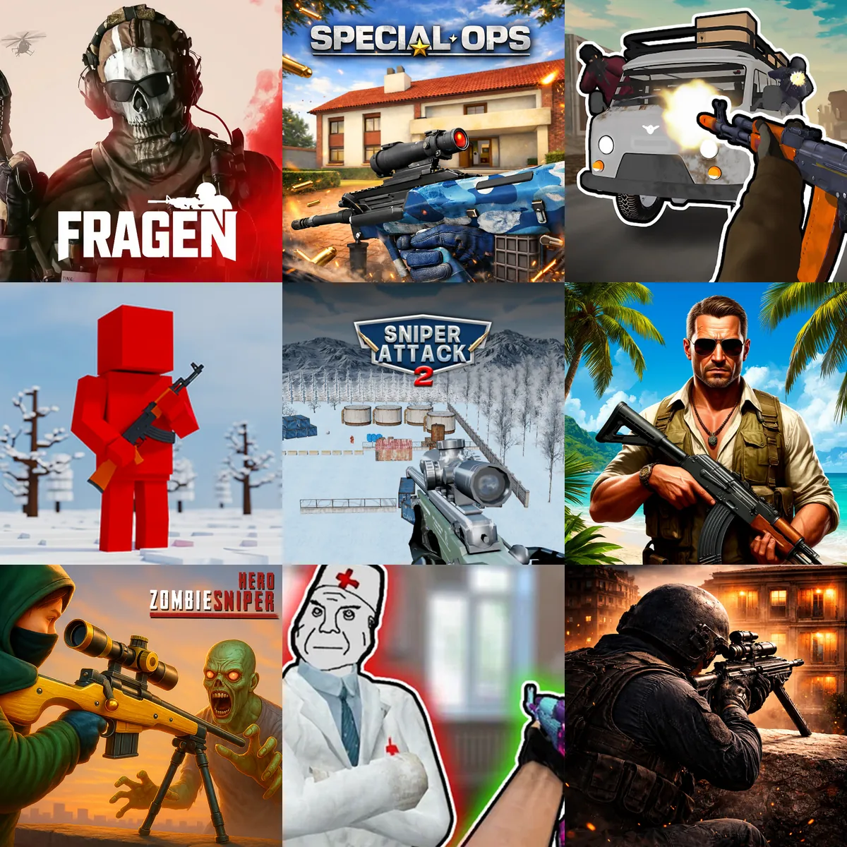 Military/Army shooting games