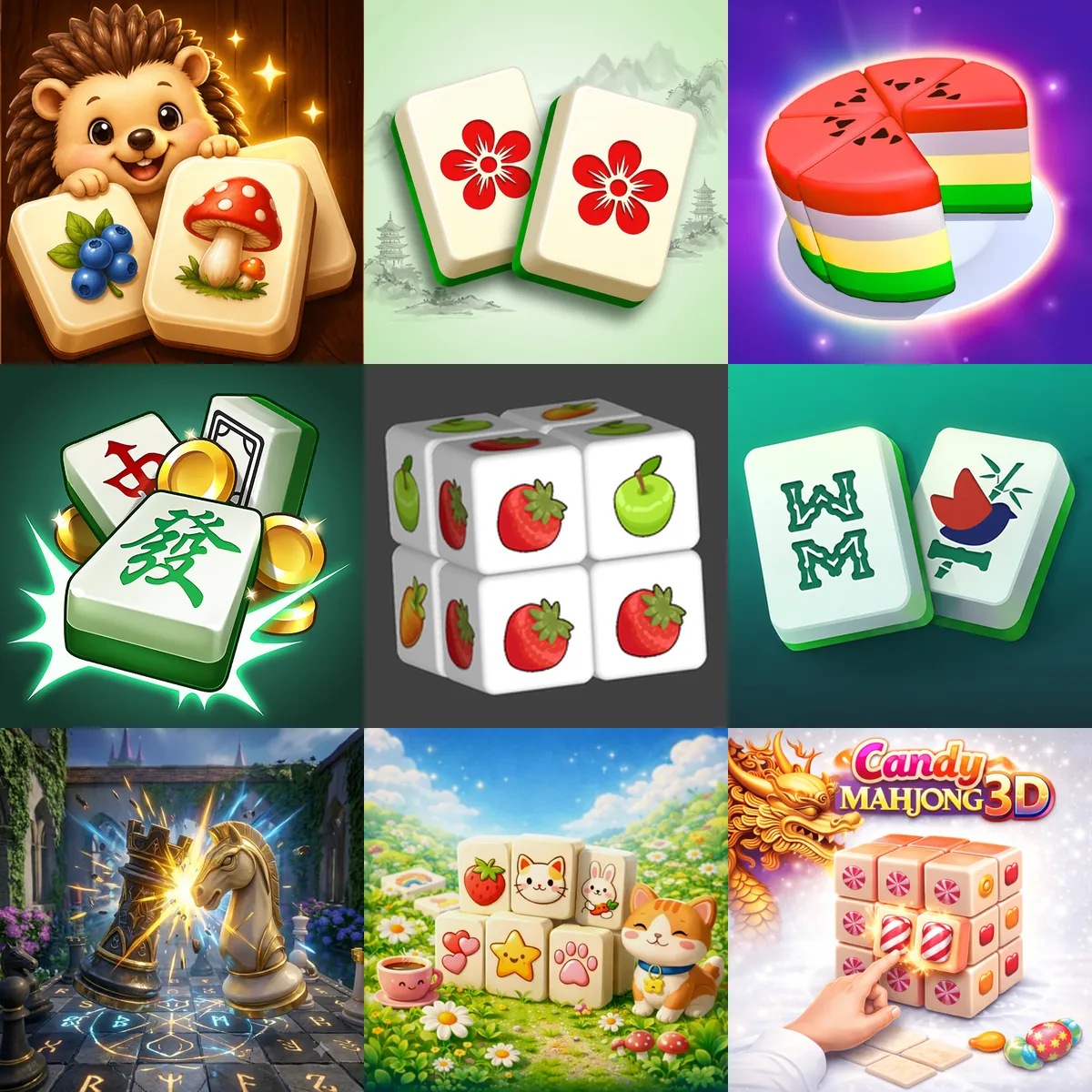 3D mahjong