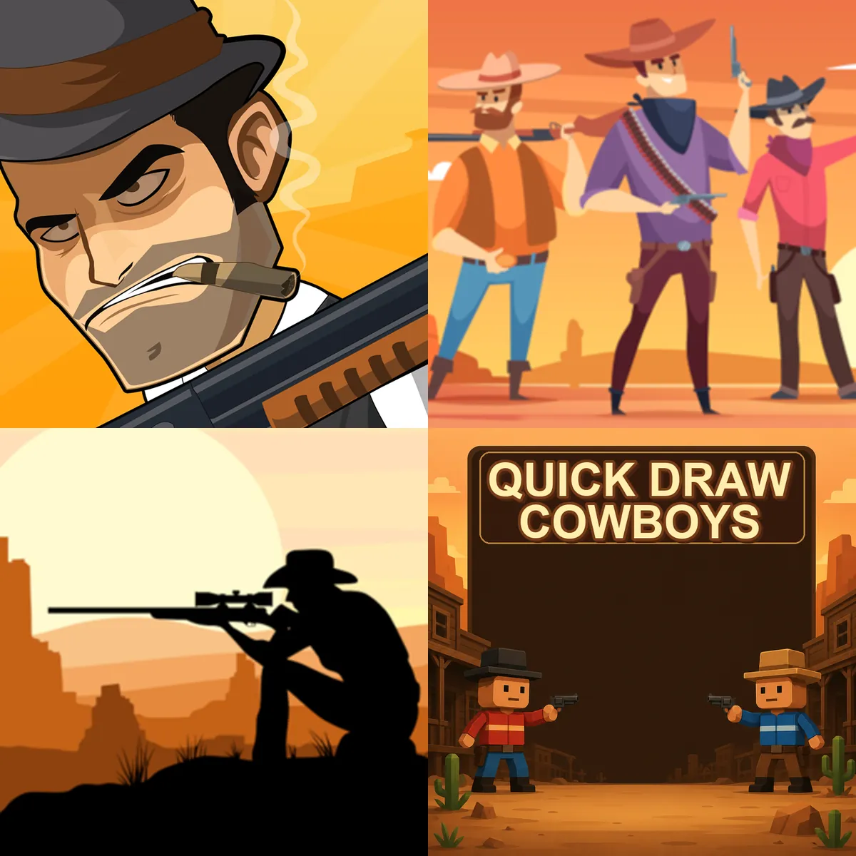 Western / Cowboy shooting games