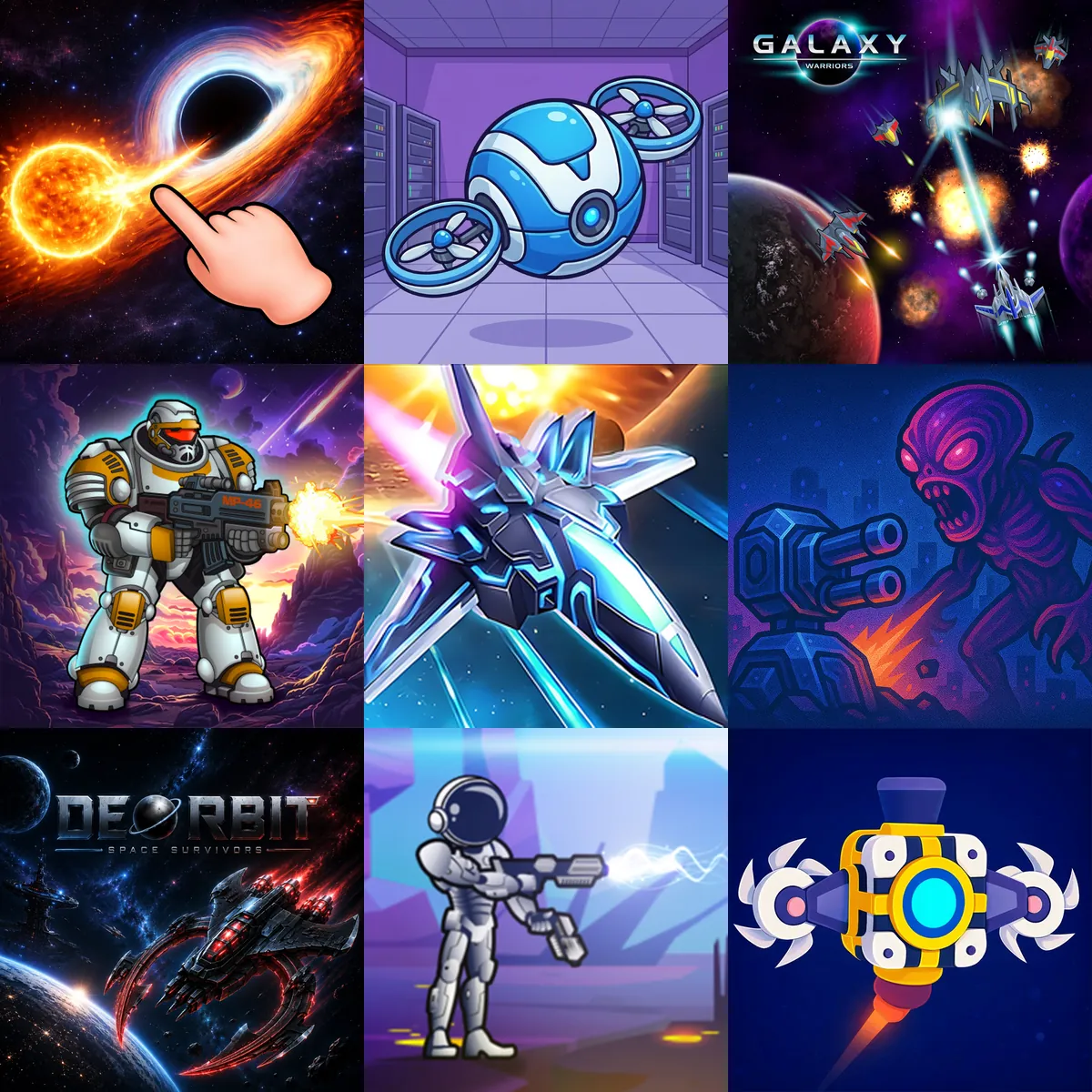 Space shooting games