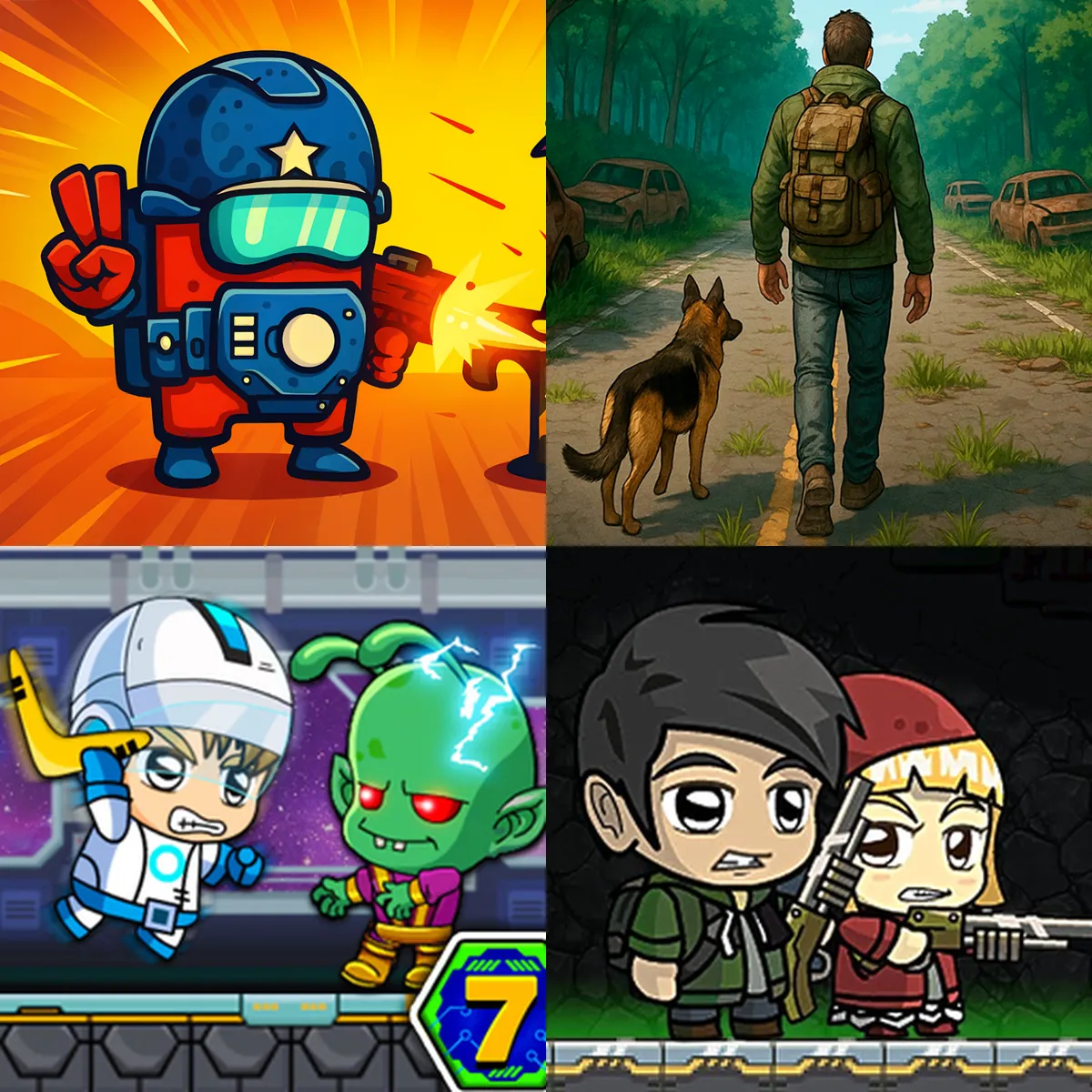 2 player zombie games