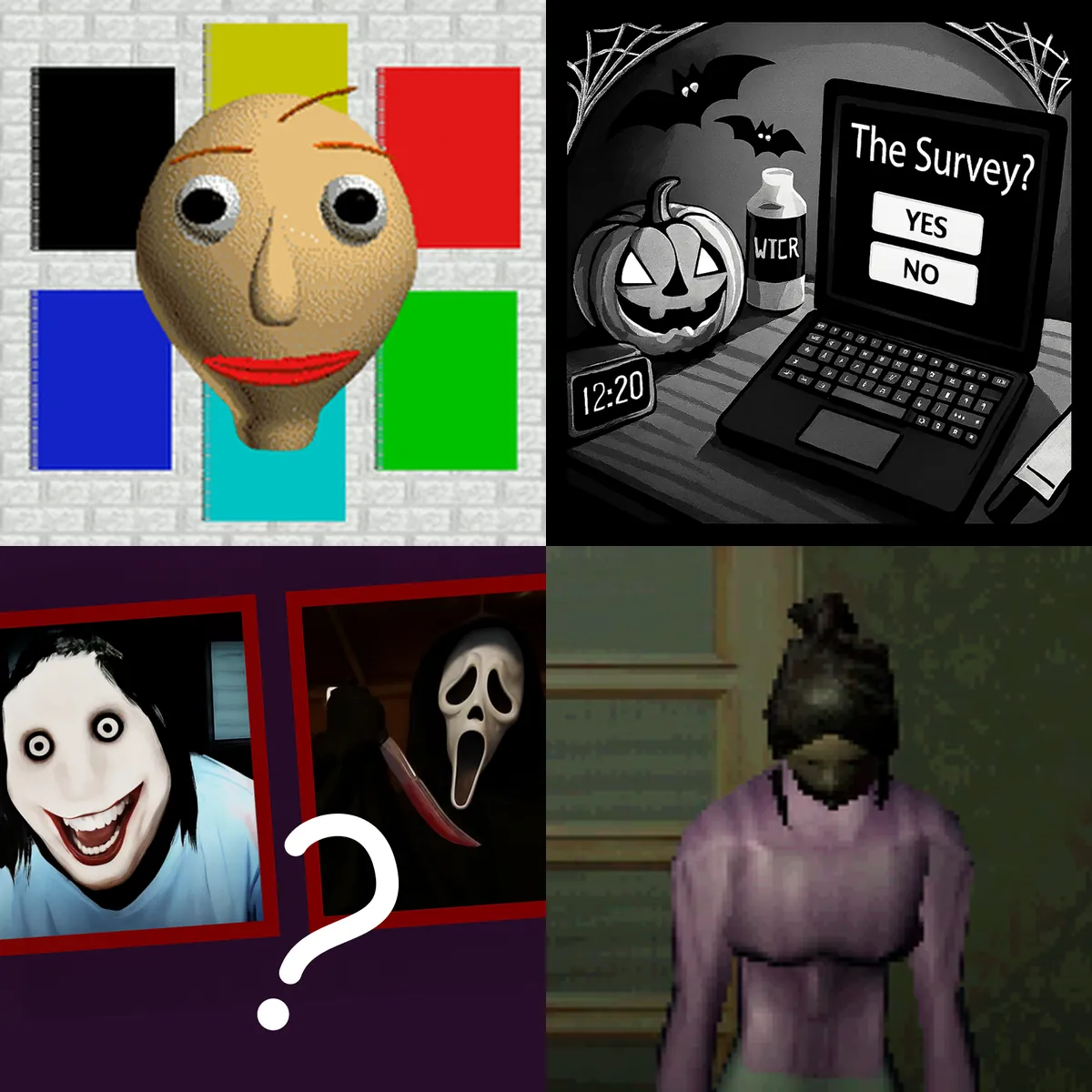 Retro style horror games