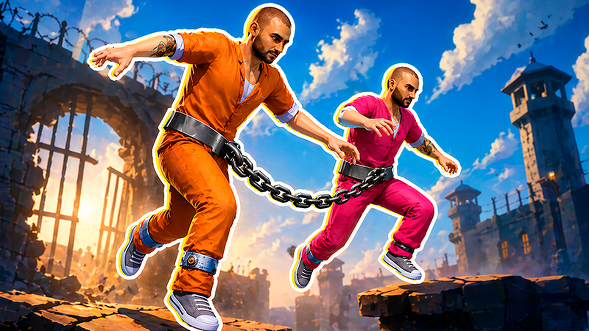 Chained Friends: Escape Parkour