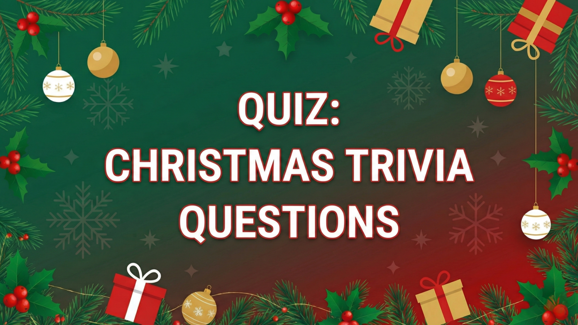 Imagen de portada de Christmas Trivia Questions Quiz