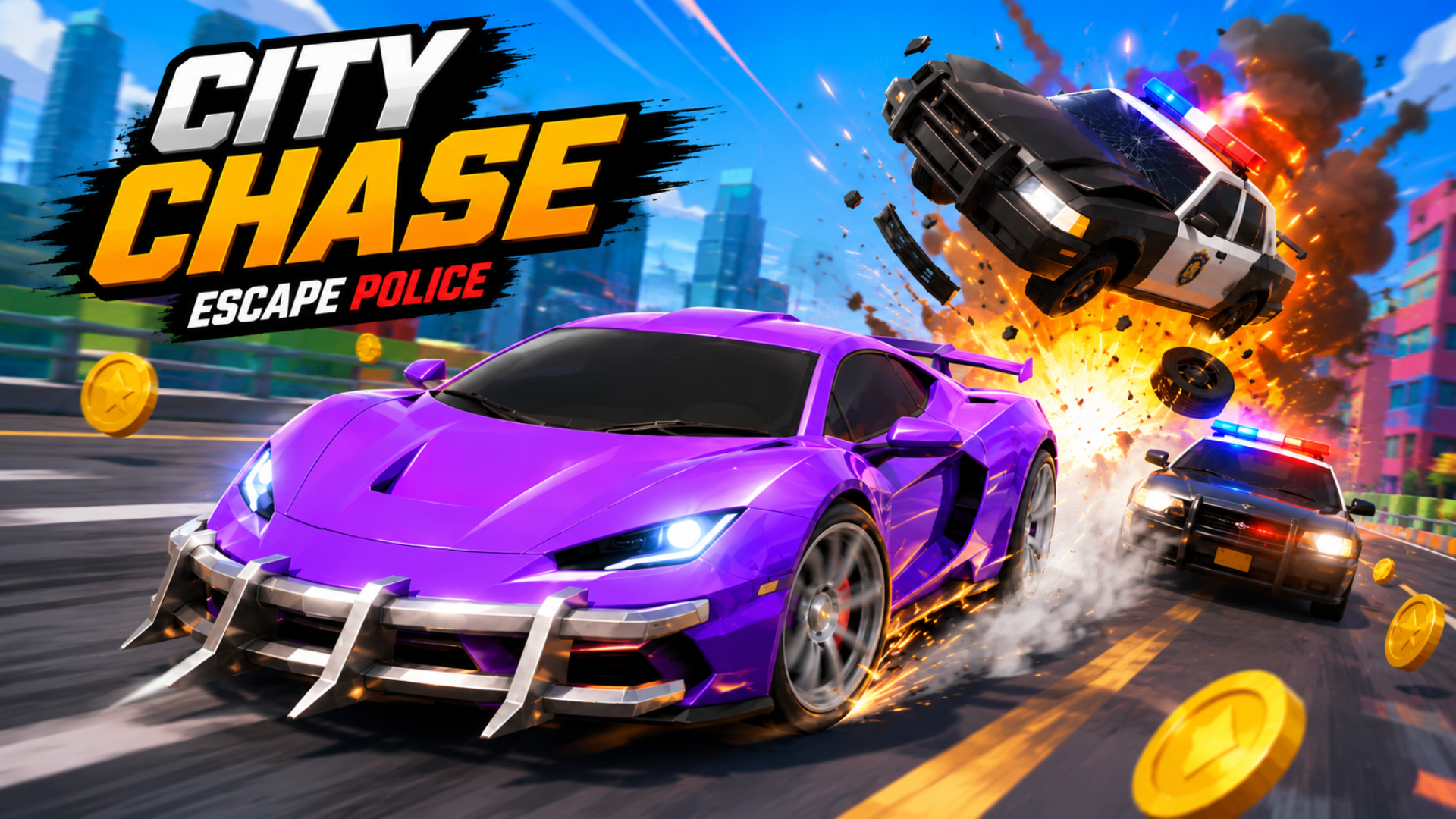 Arte da capa de City Chase: Escape Police