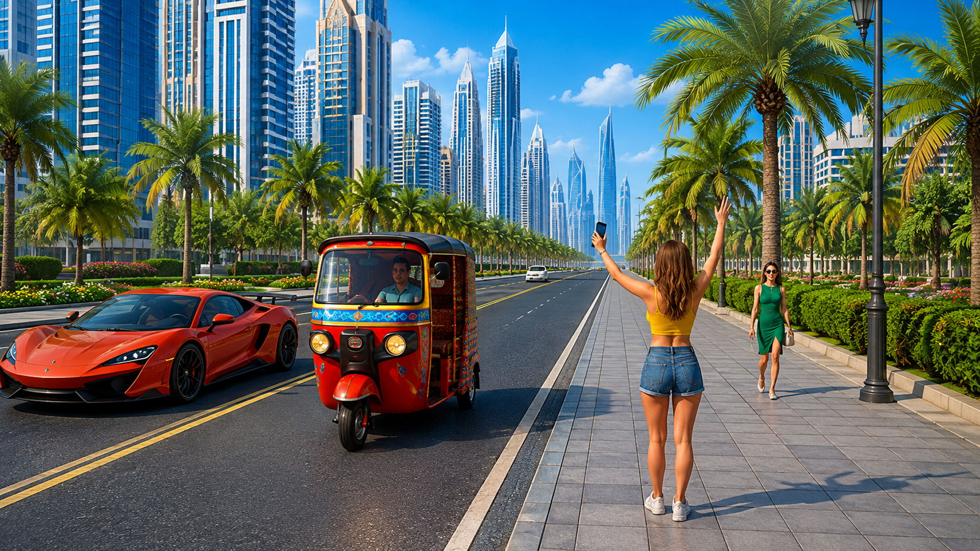 City Tuk Tuk Rickshaw Game Auto Games