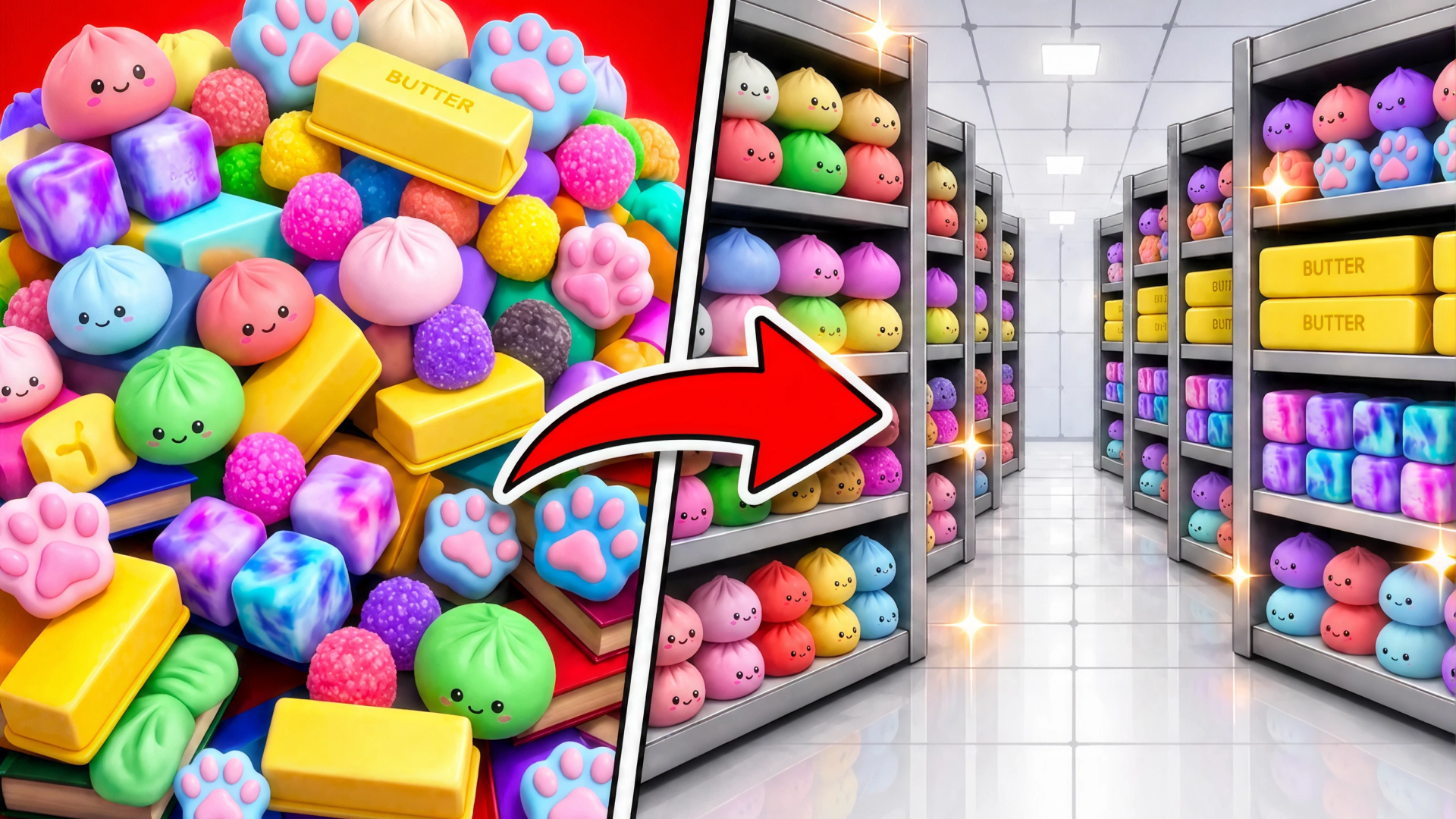 Imagen de portada de Clean the Squishes! ASMR Sorting Obby