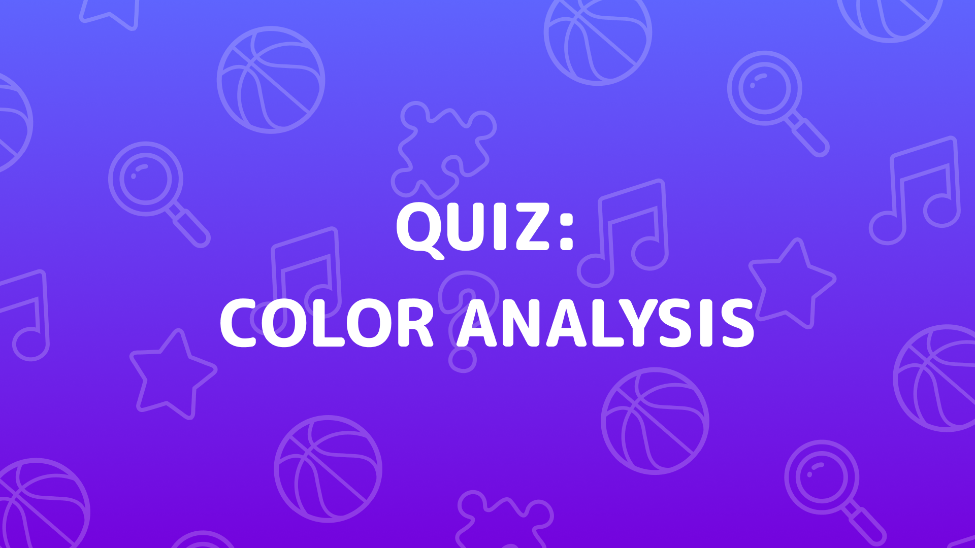 Imagen de portada de Color Analysis Quiz