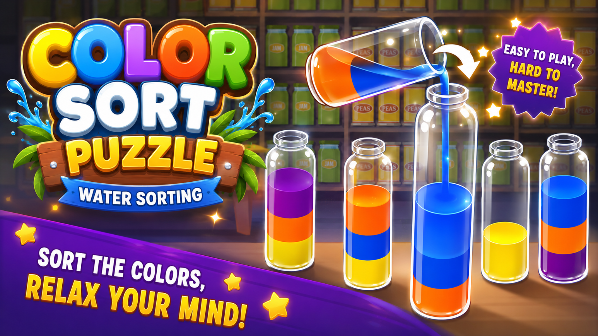 Color Sort Puzzle Milk Tea Sorting