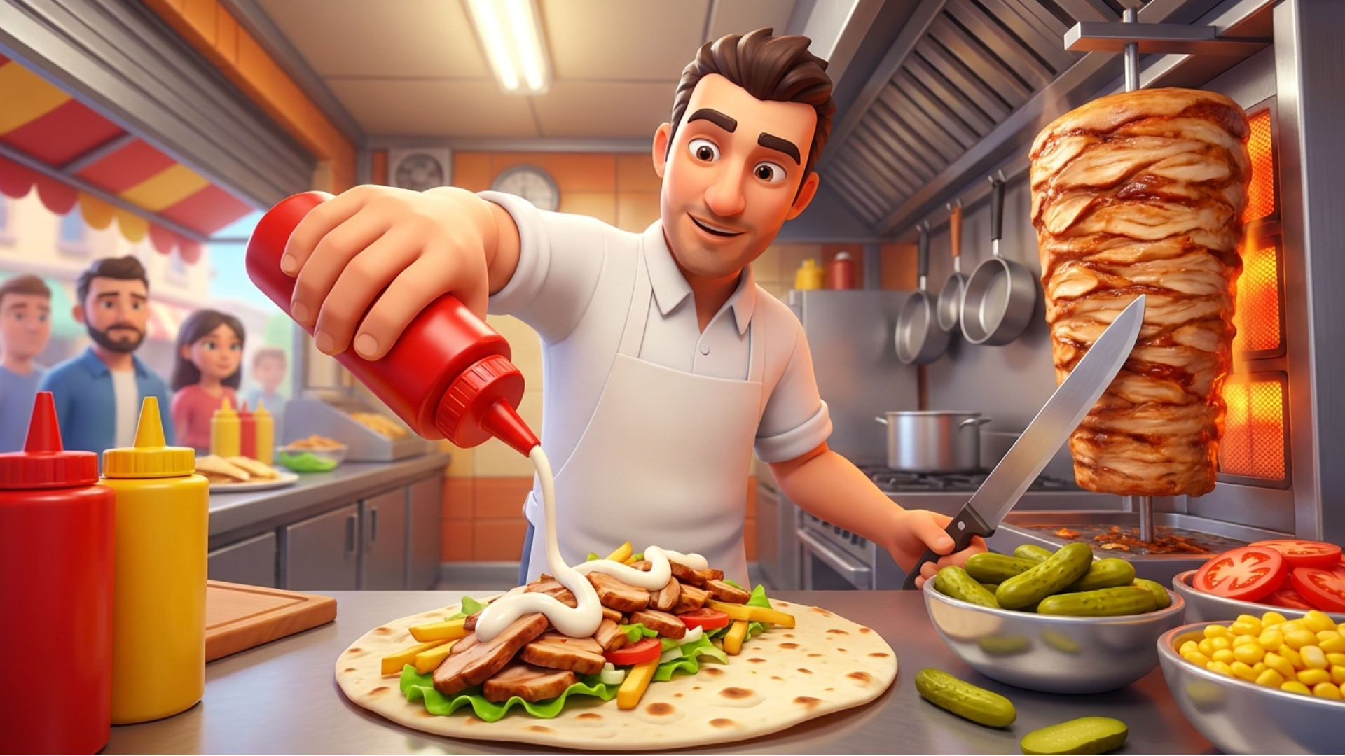 Cooking Shawarma Idle Game game thumbnail