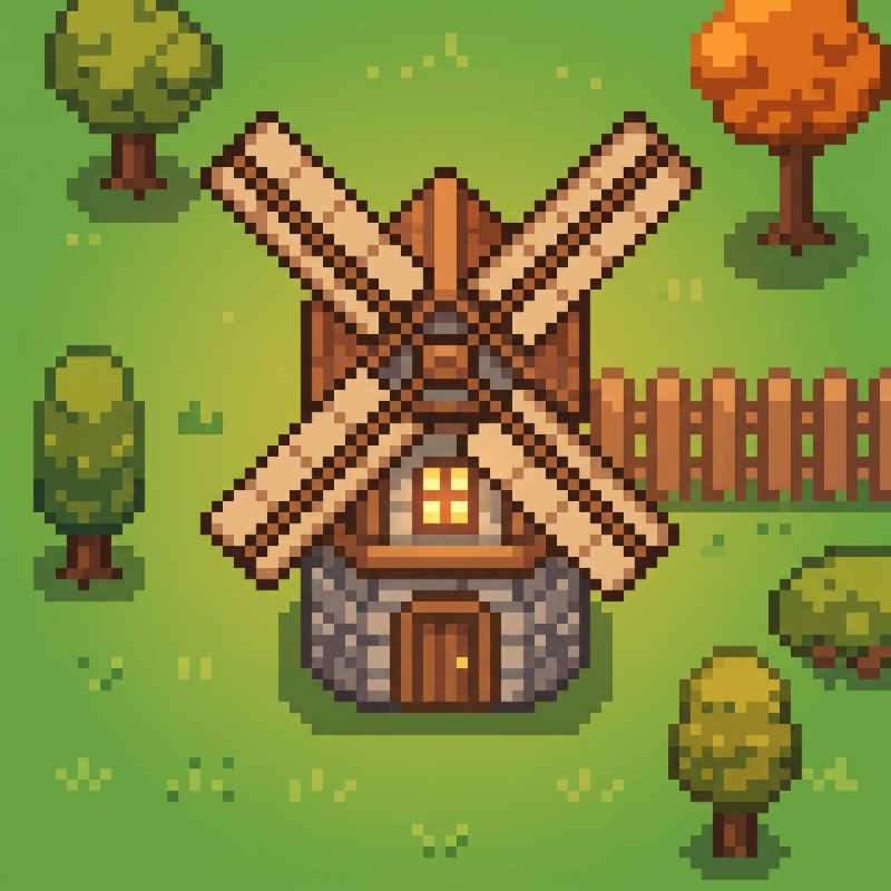 Cozy idle village