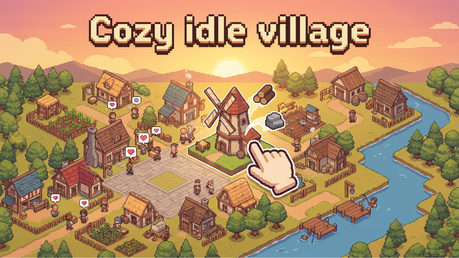 Cozy idle village