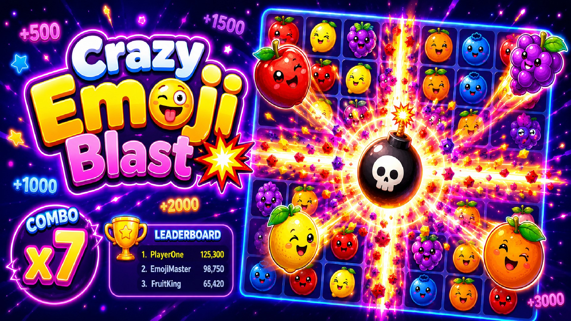 Imagen de portada de Crazy Emoji Blast
