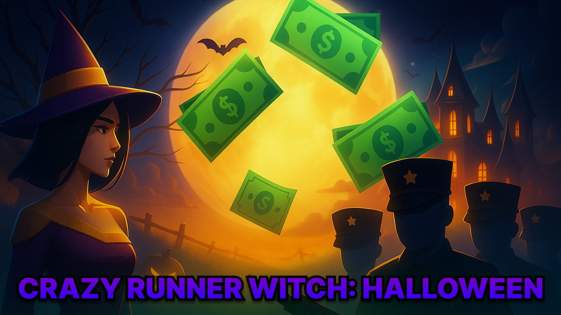 Crazy Runner Witch: Halloween