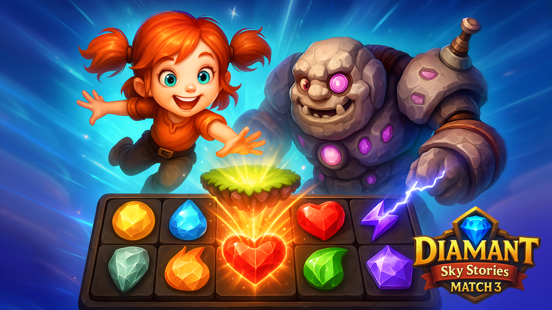 Diamant: Match 3 Sky Story Coverbild