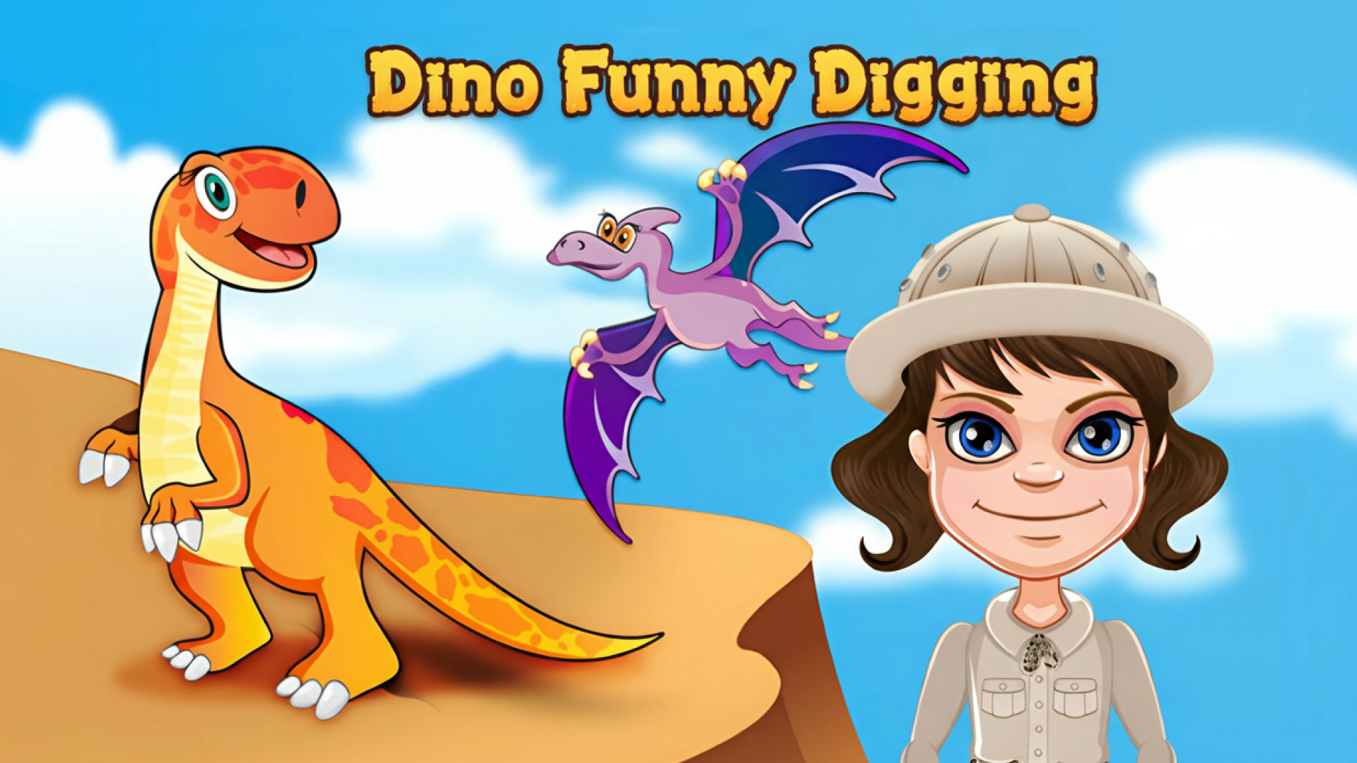 Okładka Dino funny digging 
