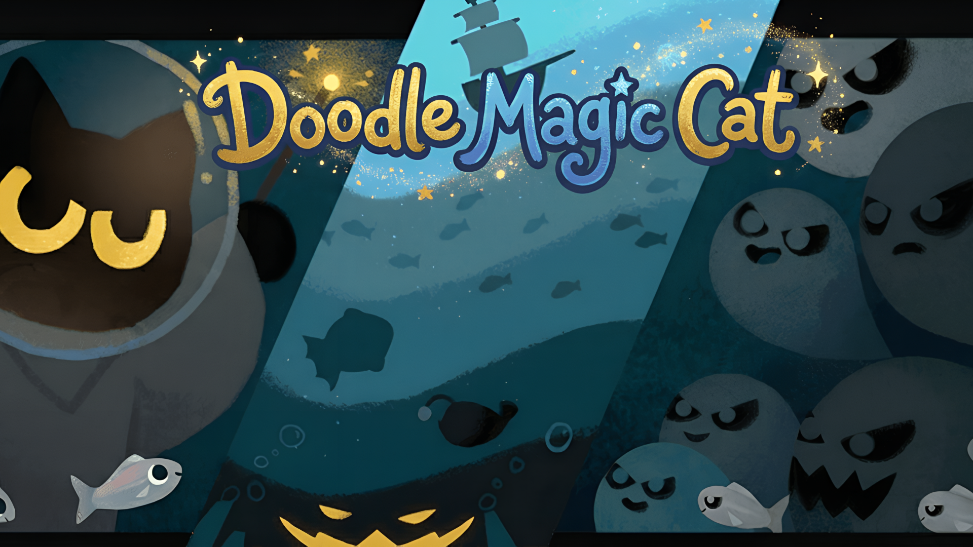 Doodle Halloween Momo Cat : Sea Magic game artwork