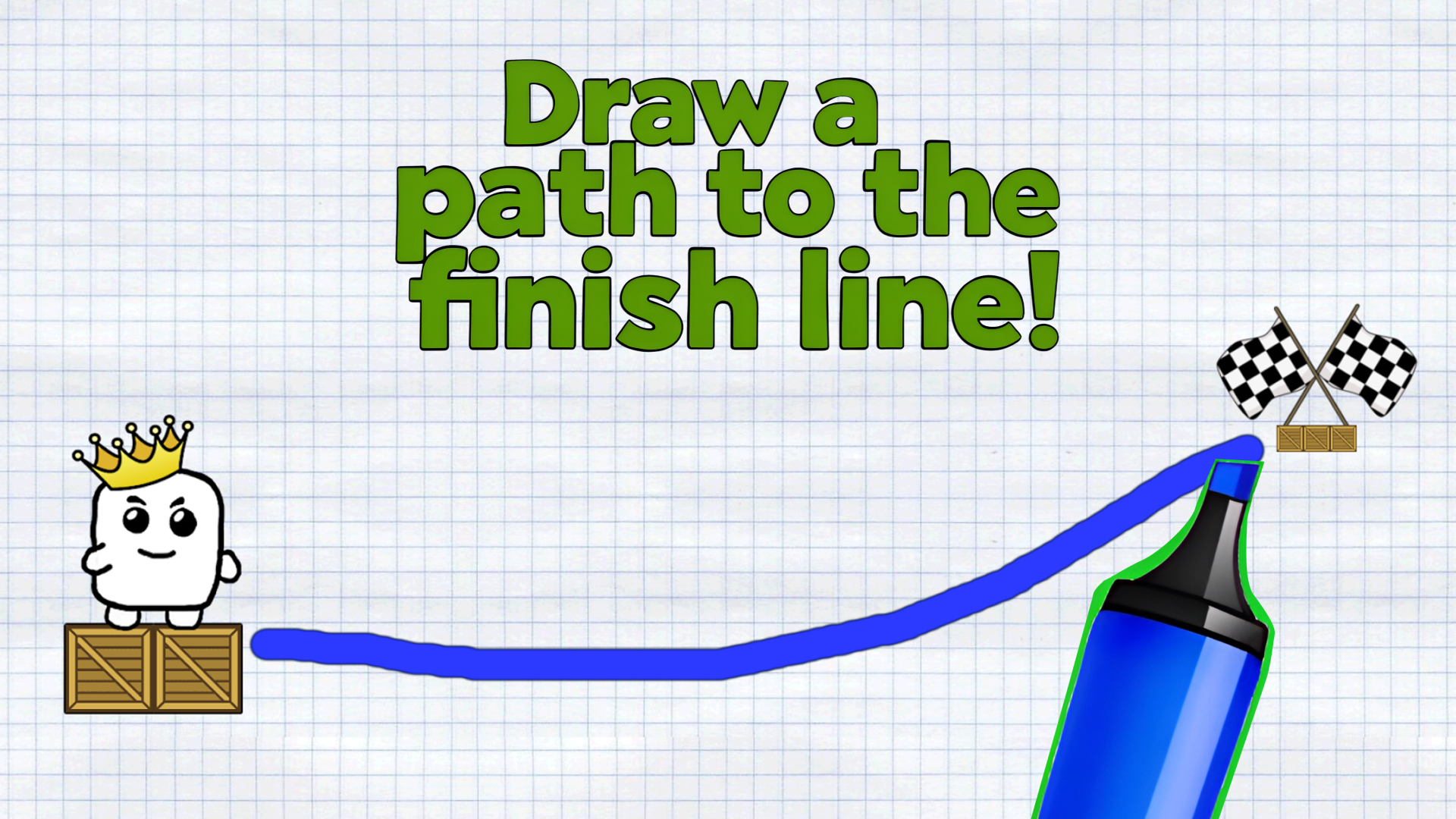 Copertina di Draw a path to the finish line!