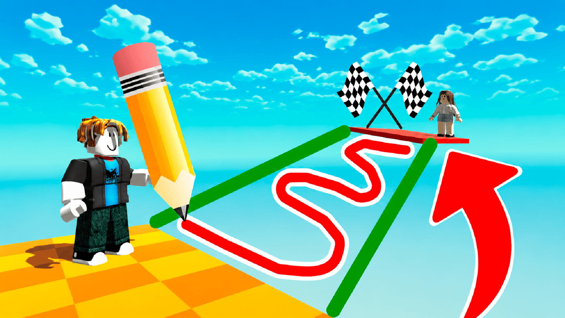 Draw an Obby game artwork