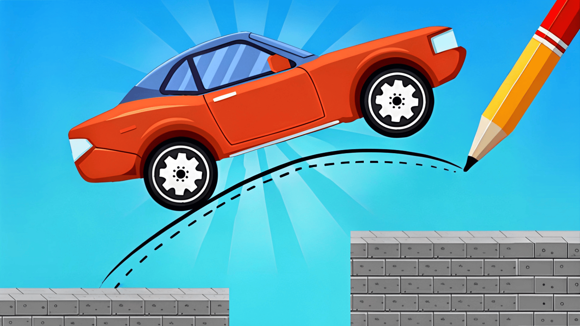 Draw One Line Bridge Puzzle