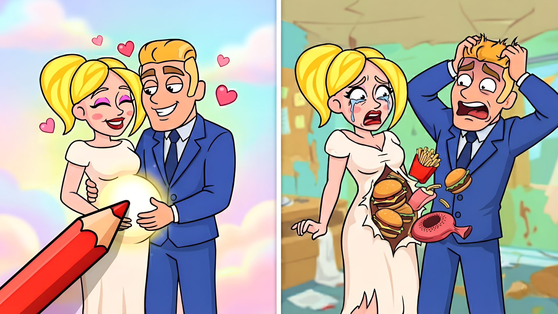 Draw or Delete LoveStory game artwork